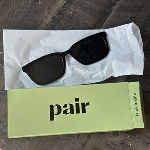 Pair eyewear sunshade topper for the Larkin.  Black.   New in box
